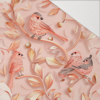 PINK BIRDS - Hydrophobic brushed knit