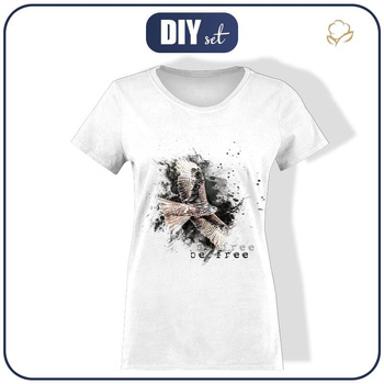 DAMEN T-SHIRT - BE INDEPENDENT (BE YOURSELF) - Single Jersey XL