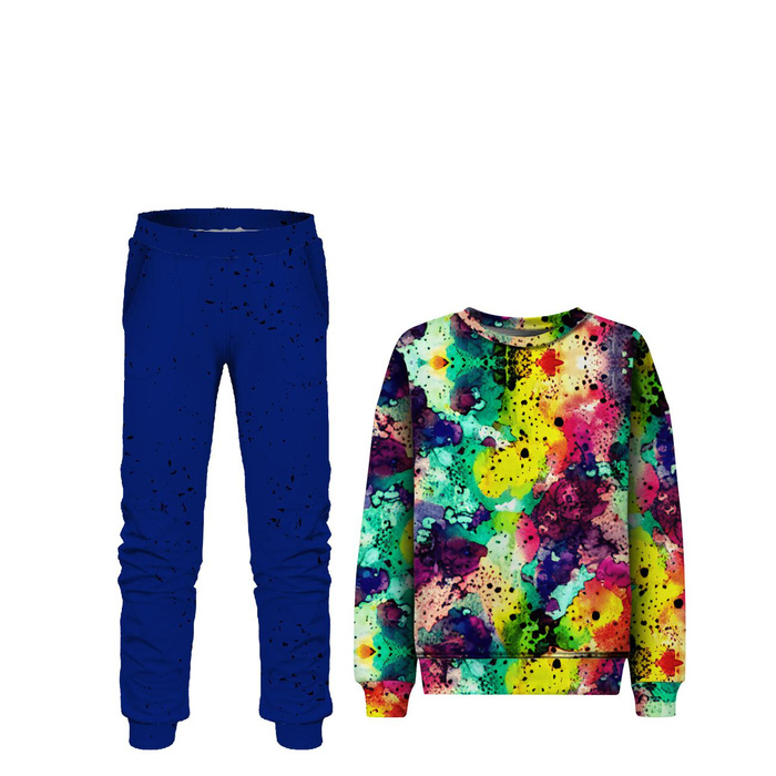 Children's tracksuit (MILAN) - ABSTRACTION pat. 9 - sewing set (86/92)