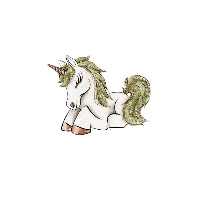 FOREST UNICORN - panel looped knit 