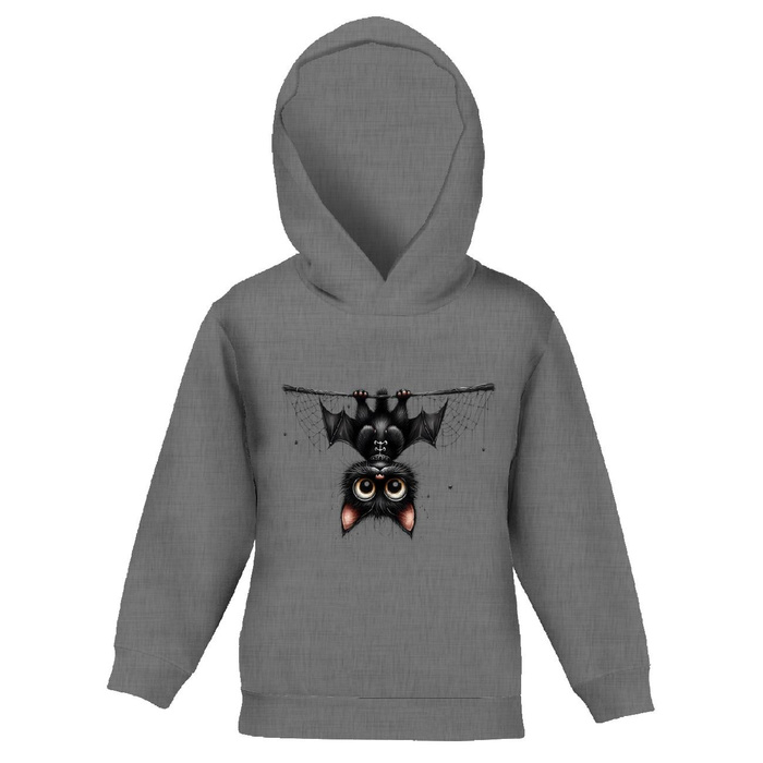 KINDER HOODIE (ALEX) - HALLOWEEN CAT m 3 - Sommersweat (146/152)