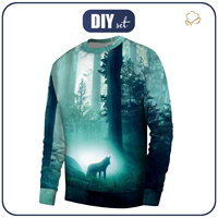 BASIC HERREN SWEATSHIRT (OREGON) - MISTY WOLF - Nähset XS