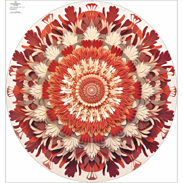 Velký panel na kolovou sukni - KREP - WATERCOLOR FLORAL WZ. 2