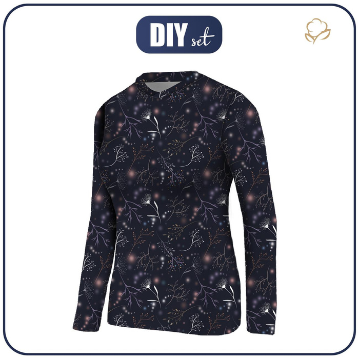 Dámská thermo halenka (PATTY) - ZIMNÍ VĚTVIČKY vz. 2 (ZIMA V PARKU) - Sada šití XL