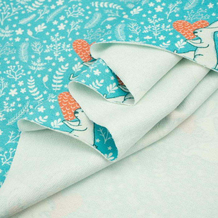 VERLIEBTE KANINCHEN - French Terry mit Elasthan PE240