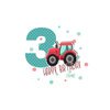 3ST BIRTHDAY / TRACTOR - panel looped knit 