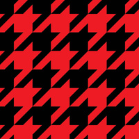 SCHWARZER HAHNENTRITT (groß) / rot