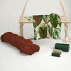 PARADISE LEAVES pat. 1 (SAFARI) - Cotton woven fabric
