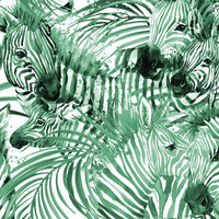 ZEBRA (green) / white - Panama 220g