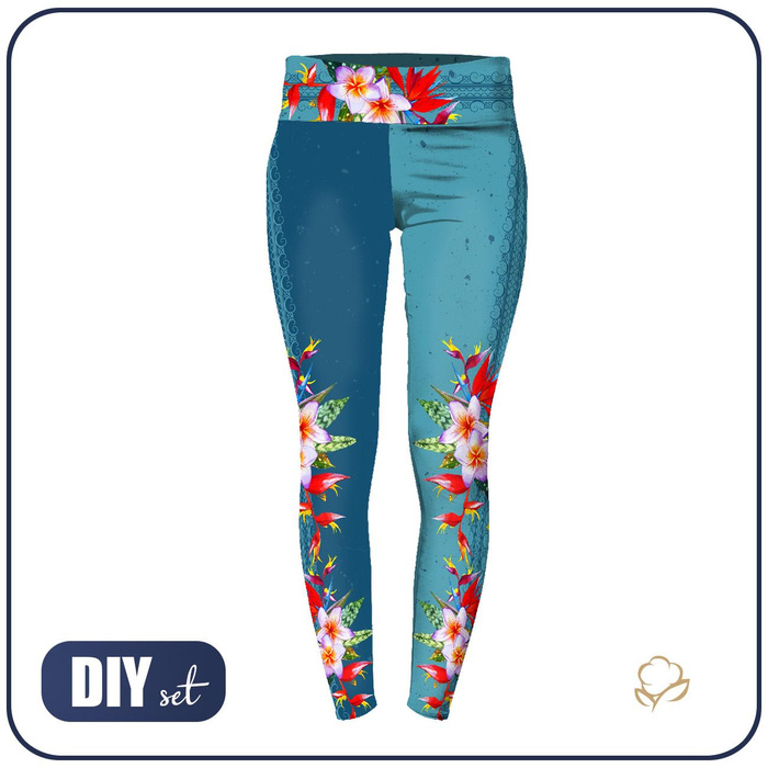 SPORTS LEGGINGS - STRELITZIA - sewing set - L