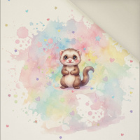 CUTE FERRET - Panel (60cm x 50cm)  Polster- Velours