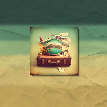 TRAVEL TIME m. 2 - Paneel (60cm x 50cm)