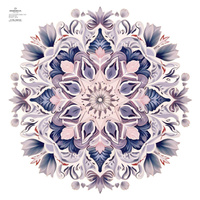 WATERCOLOR FLORAL MS. 1 - Tellerrock-Panel D