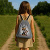 CUTE ANIMALS wz.14 - panel (60cm x 50cm) Waterproof woven fabric