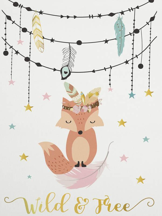 PARTY (WILD & FREE) - panel dzianina pętelkowa