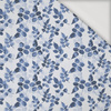 LEAVES pat. 3 (classic blue - Viscose jersey