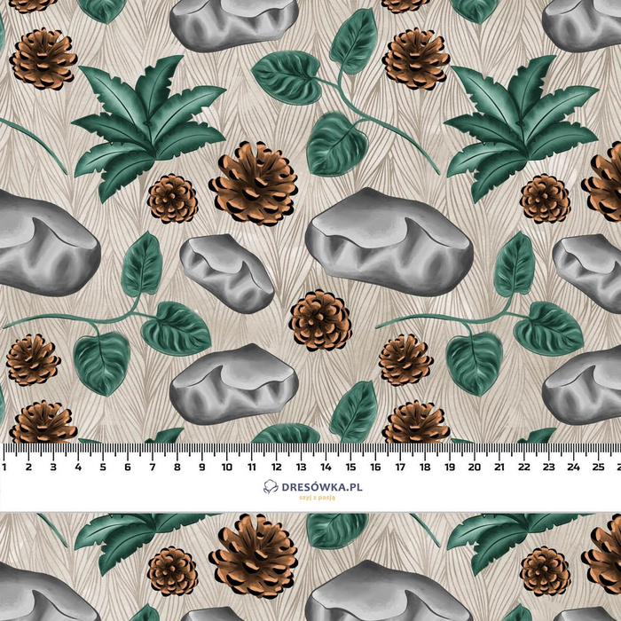 FOREST MIX PAT. 2 (SNOW LEOPARDS) / brown