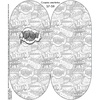 "Beanie" cap - COMIC BOOK / yeah (black - white) 54-56