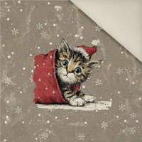 CHRISTMAS PETS WZ. 4 - Panel (60cm x 50cm)  Polster- Velours
