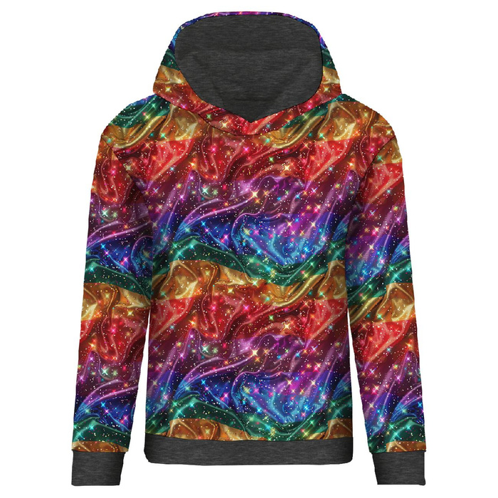 CLASSIC DAMEN HOODIE "POLA" (XXXL) - HOLOGRAPHIC RAINBOW ms. 5 - Nähset