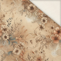 PASTEL FLOWERS WZ. 25 - Slub Weave