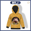 KID'S HOODIE (ALEX) - WATERCOLOR HEDGEHOG - sewing set