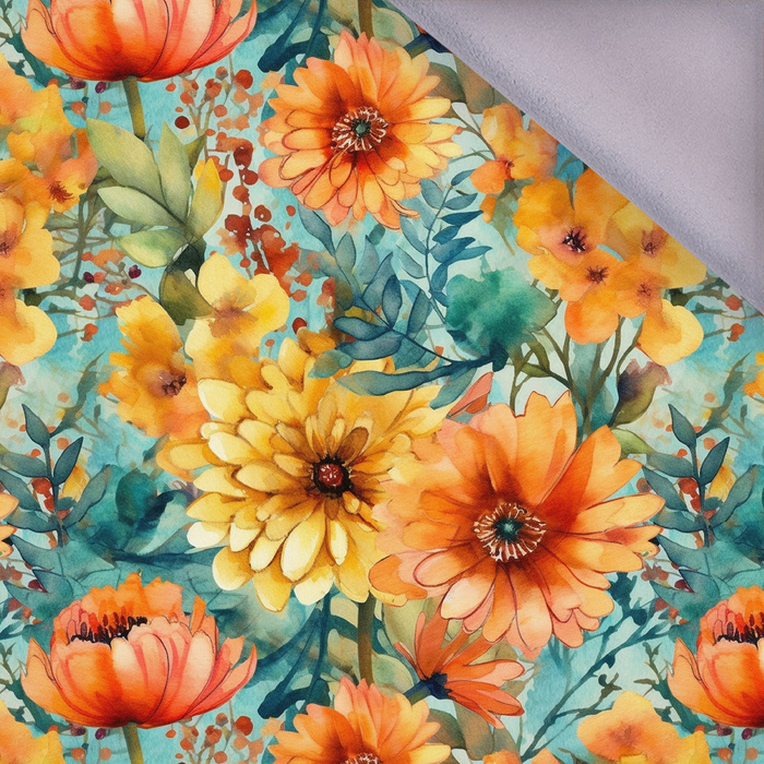 FLOWERS PAPAYA ORANGE WZ. 13 - softshell