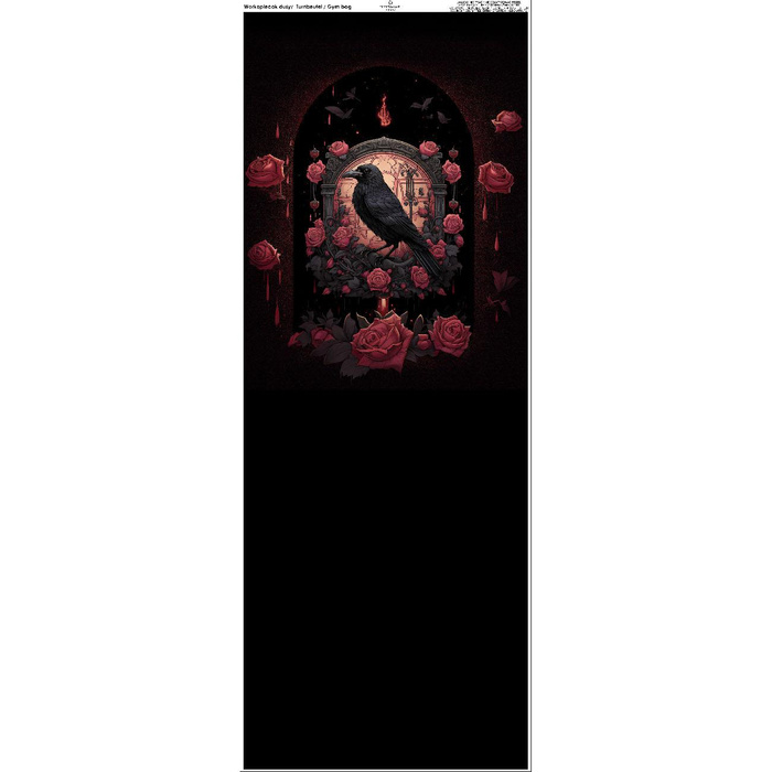 TURNBEUTEL - GOTHIC RAVEN - klein