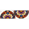 COLORFUL FLOWERS wz.4 - panel na spódnicę z koła M