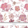 GEMALTE BLUMEN ms. 1- Polster- Velours
