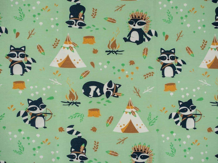 WASCHBÄREN Muster 1 / Tipi -  Sommersweat