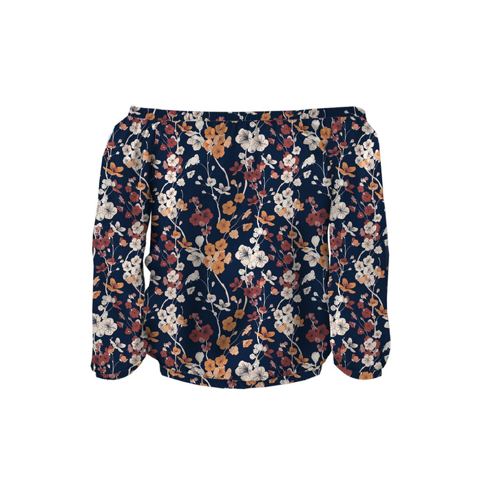 Carmenausschnitt Bluse SOFIA - JAPANISCHER GARTEN Ms. 2 (JAPAN) - Nähset XS