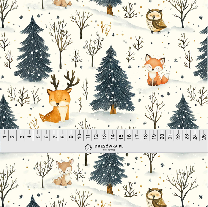 WINTER ANIMALS WZ.2 - Webware für Tischdecken