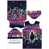 KINDER T-SHIRT - NEON GALAXY ms.6 - Nähset (116/122)
