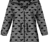 KINDERPARKA (ARIEL) - DINO SCHWARZ  / eco melange - Softshell (110/116)