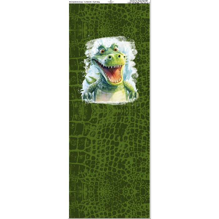 GYM BAG - WATERCOLOR CROCODILE - small