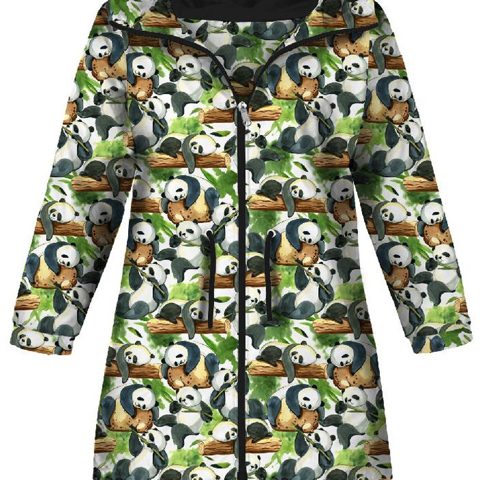 KIDS PARKA (ARIEL) - PANDAS ON BAMBOO - softshell (98/104)