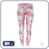 SPORTS LEGGINGS -  HYDRANGEAS pat. 2 - XL