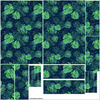 ANIMAL BED - MONSTERA 2.0 / navy - sewing set - M