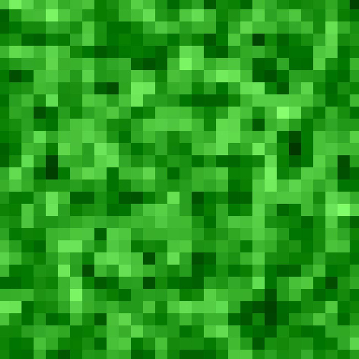 PIXELS pat. 2 / green - lycra 300g