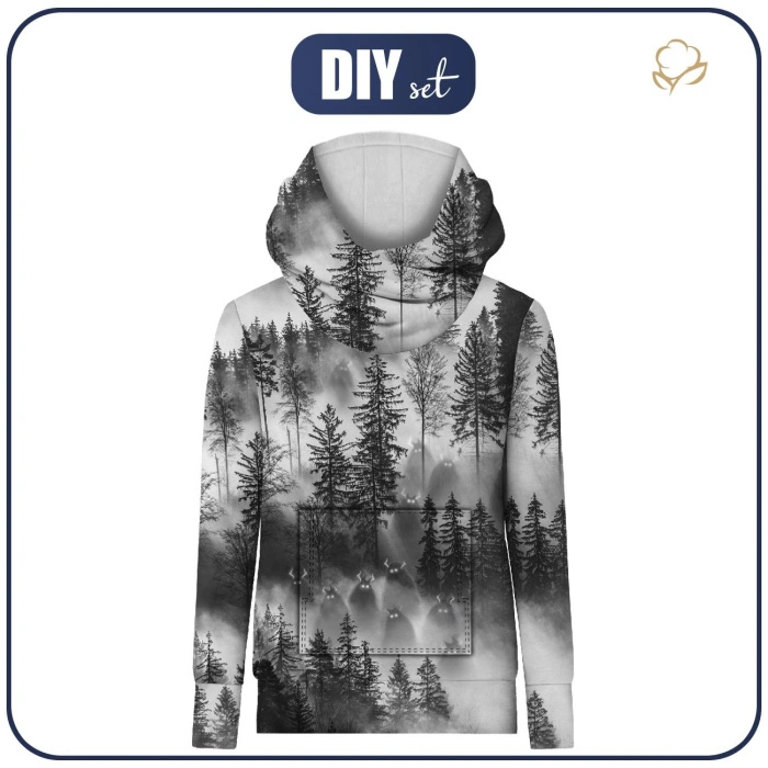 UNISEX HOODIE (HYDRA) - CIEMIENIAKI BIESTER - Nähset (158/164)