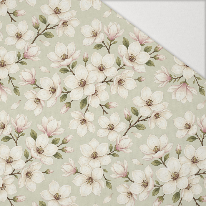 PASTEL FLOWERS WZ. 24 - Hydrophobic brushed knit