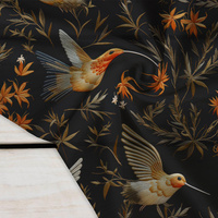 PASTEL BIRDS PAT. 7 (Hummingbirds) - Crepe