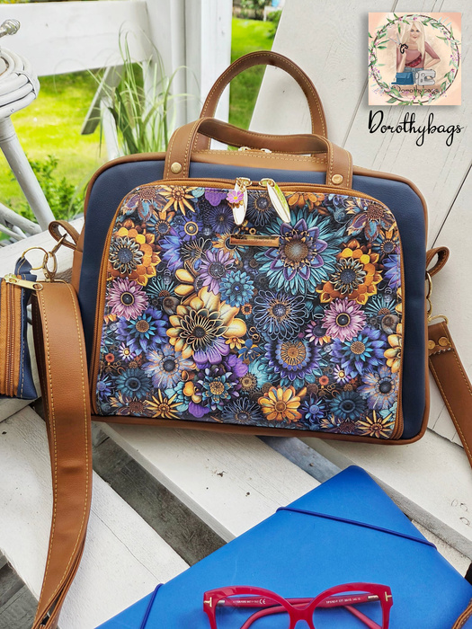 COLORFUL GERBERA - gruba ekoskóra tłoczona