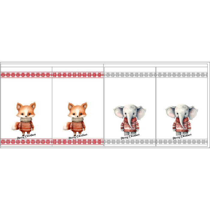 Gift pouches - CHRISTMAS 2 - sewing set