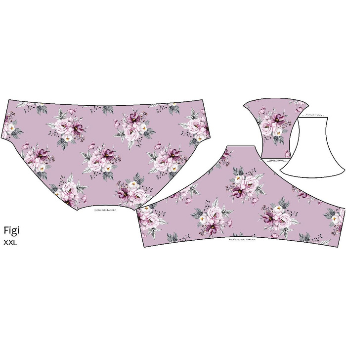 WOMEN'S PANTIES - WATERCOLOR BOUQUET Pat. 5 - M