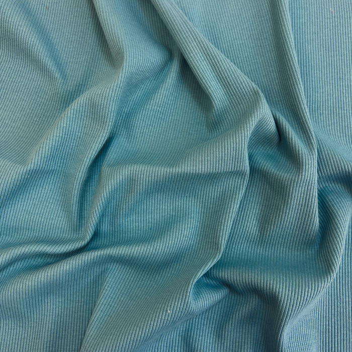  Rib Jersey fabric Unicolour - SKY BLUE (D-171)   