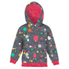 KINDER HOODIE - BUNTE PÜNKTCHEN / ACID WASH GRAPHIT - Sommersweat (122/128)