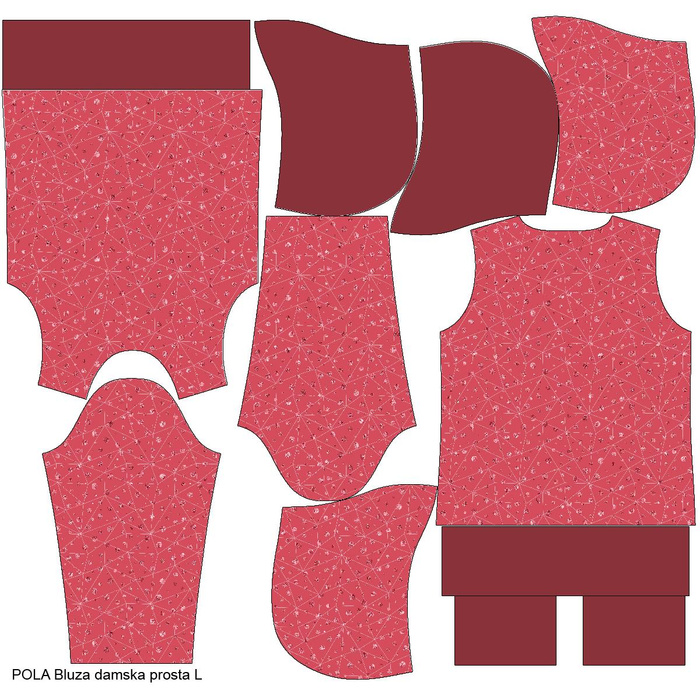 BLUZA DAMSKA (POLA) CLASSIC Z KAPTUREM - ROSA wz. 1 -  dzianina pętelkowa  XXL