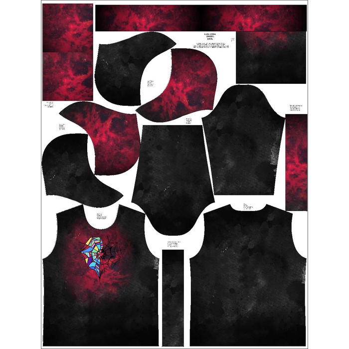 BLUZA Z KAPTUREM UNISEX (HYDRA) - WEDNESDAY wz. 4 - zestaw do uszycia XL